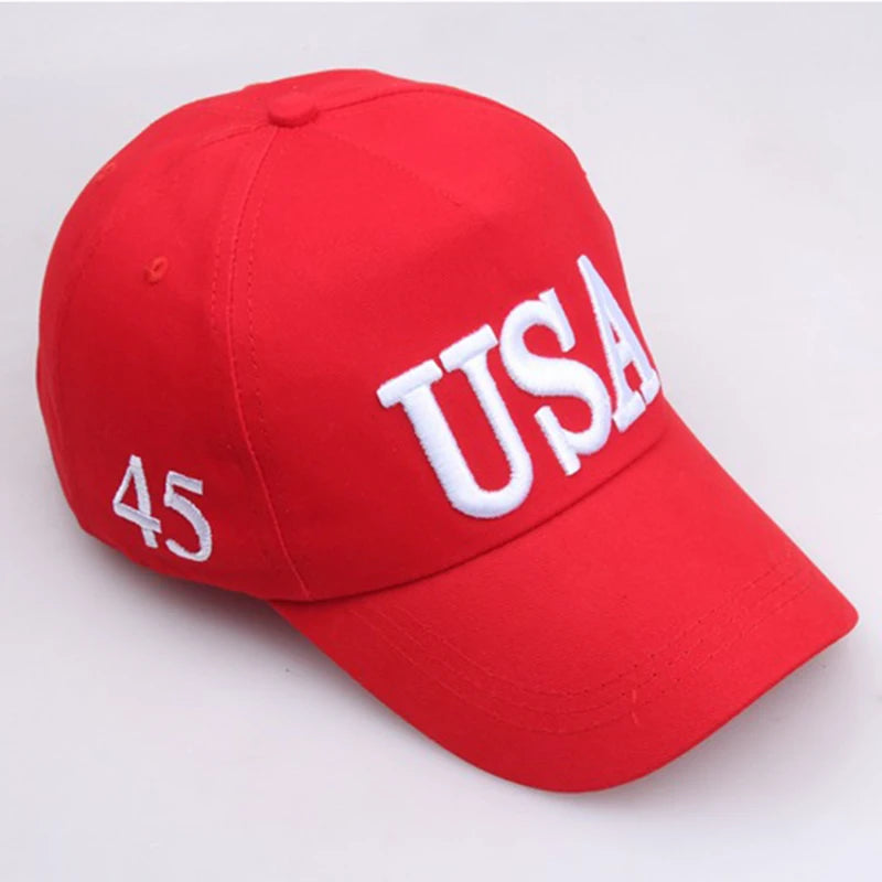 USA flag embroidered baseball caps, men's and women's outdoor sports event casual baseball caps, casual and fashionable