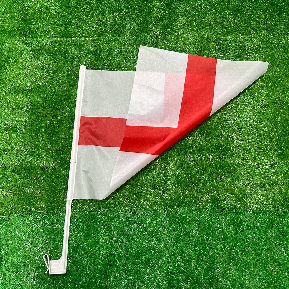 SKY FLAG England car flag 30*45cm England car waving Flag National Flag standard-bearer waving flag with plastic flagpole