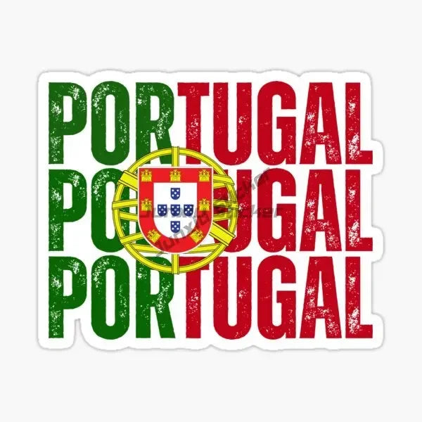 Portugal Flag Map National Emblem Creative PVC Sticker for Decorate Car Motorcycle Bicycle Helmet Window Wall Decal Accessories