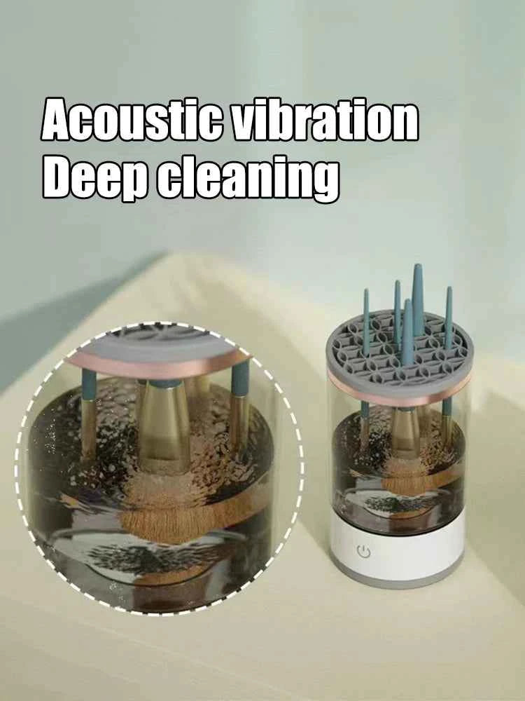 Makeup Brush Cleaner Is An Automatic Rotating Brush Cleaner For Deep Cleaning One Click Operation Is Suitable For All Makeup