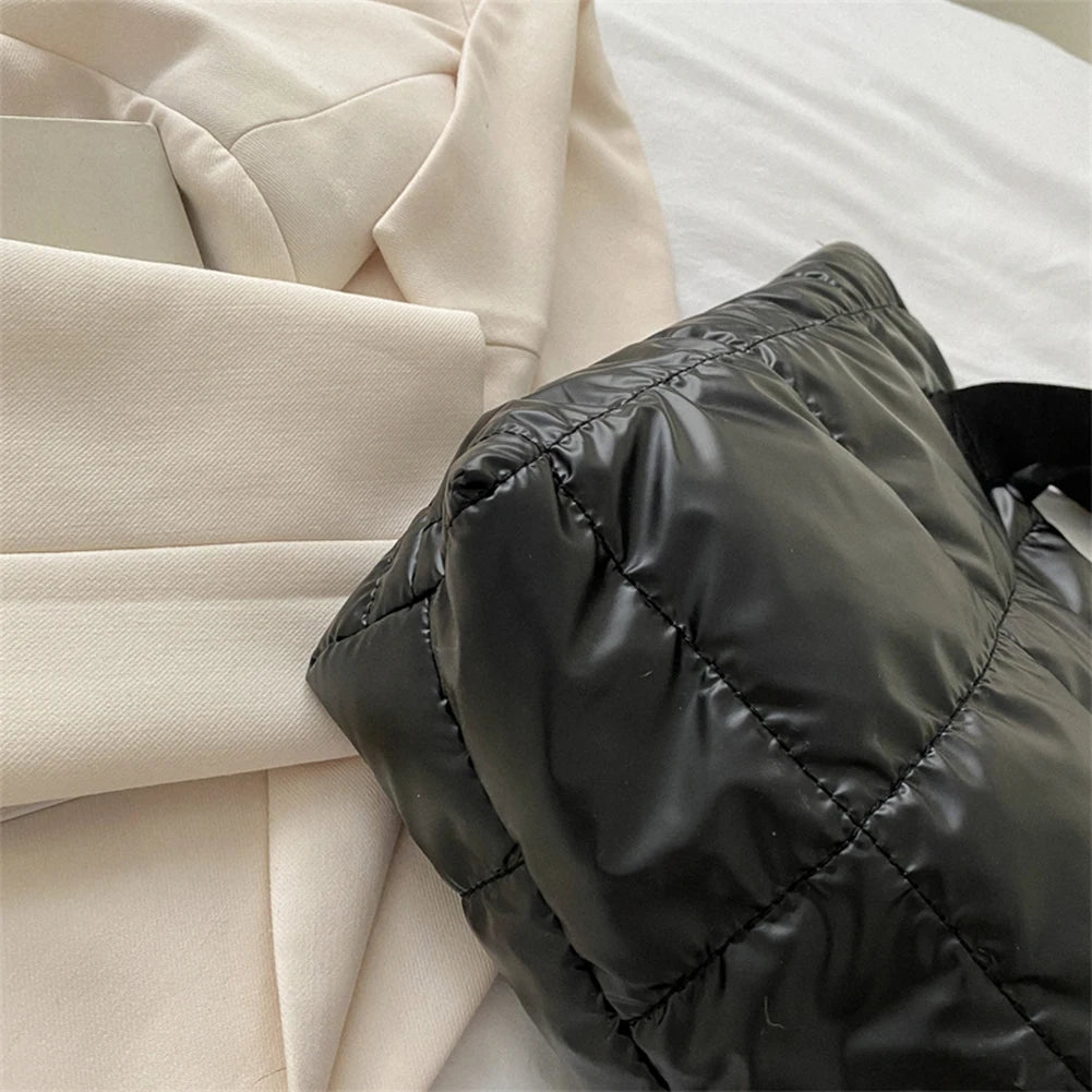 Tote Large Capacity Cotton Padded Top-Rhombus Purses Handbags