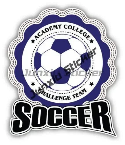 Flag Soccer Club Fan Girl Sticker Cartoon Funny Flag Soccer College Sport Decal Stickers for Cars Helmet Motorcycle Stickers