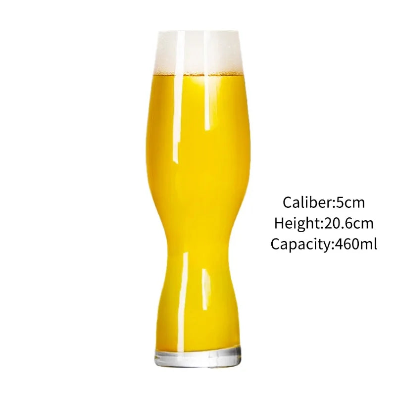Craft Beer Cup Transparent Beer Mug Classical Draft Beer Cups Personality Cold Drink Cup Party Bar Accessory Pub Club Tools