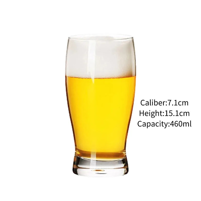 Craft Beer Cup Transparent Beer Mug Classical Draft Beer Cups Personality Cold Drink Cup Party Bar Accessory Pub Club Tools