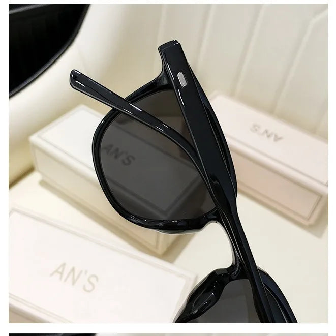 Sunglasses for women, summer, high-end, ins, UV protection, strong light, brown, myopia, sunglasses, men's trendy driving