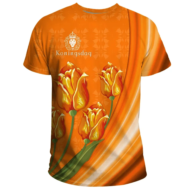 NETHERLANDS Flag 3D Print Sport Quick-dry Breathable Men Women T-Shirt Outdoor Football Uniform Team Training Fan Short-sleeve