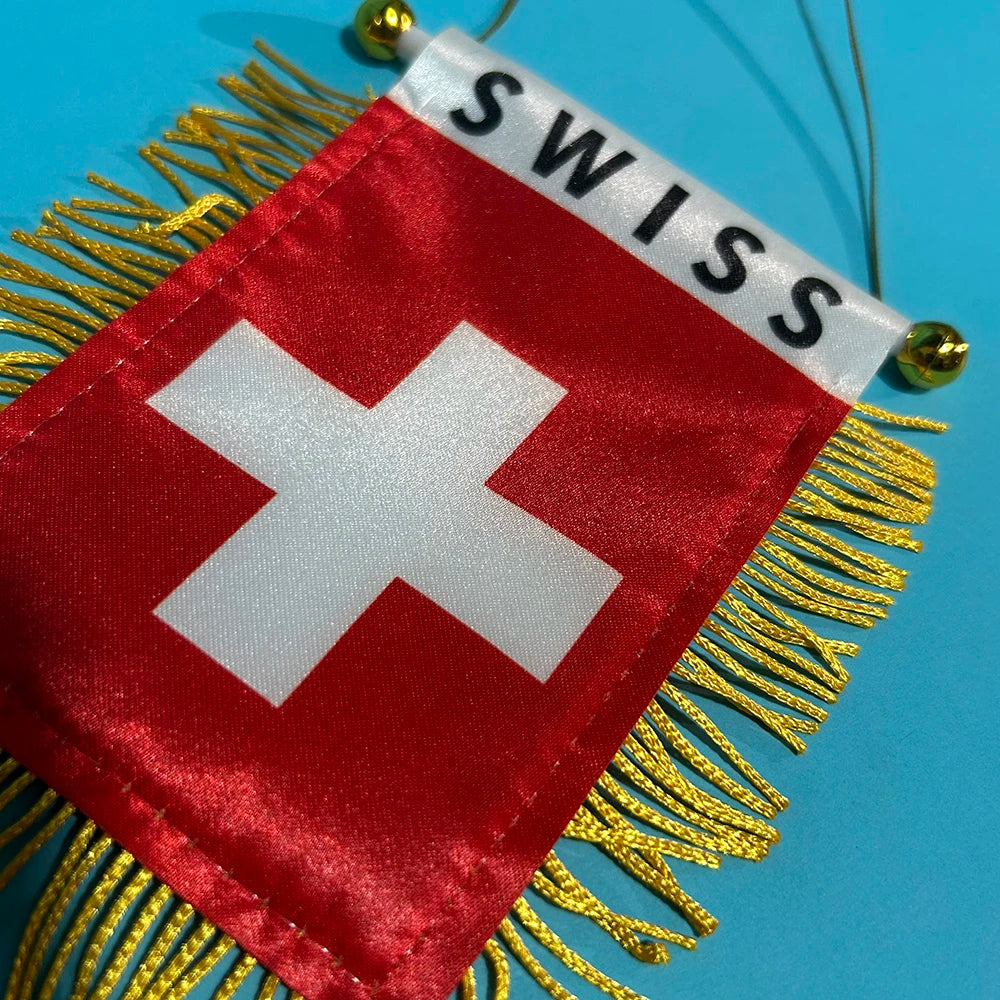 90X150cm Switzerland Flag Polyester 14x21cm swiss hand flag / string flag / desk flag 8x12cm Switzerland car flag for Decoration