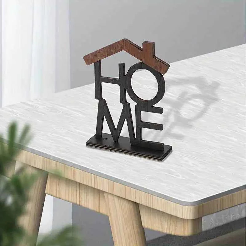 Creative Wooden Home Ornament Living Room Coffee Table Wardrobe Desktop Small House-Shaped Decoration Housewarming Birthday Gift