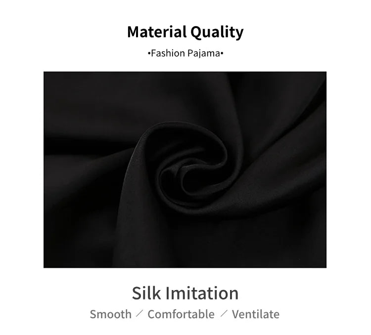 2026 New Women's Pajamas Sets Short Sleeve Buttons Top & Pants Sleepwear 2 Piece Button-Down Pj Set Homewear Satin Loungewear