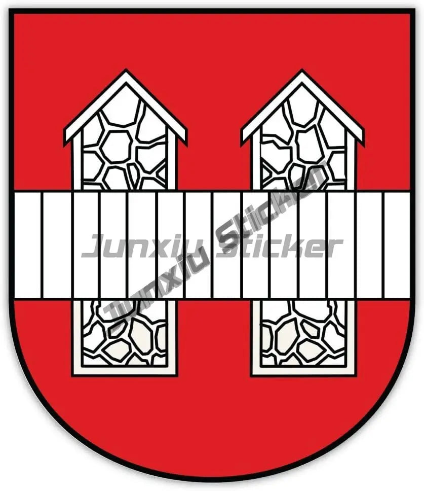 Coat of Arms Austria Car Stickers Austria Shield Emblem Decal Grza Vienna Heart Travel Stamp Cover Scratches Decor Accessories