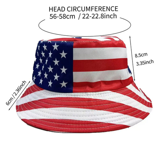 USA Canada Mexico Flag Printed Fisherman Hat Football Soccer Sports Fans Cheering Cap Sun Protection Bucket Fishing Hat