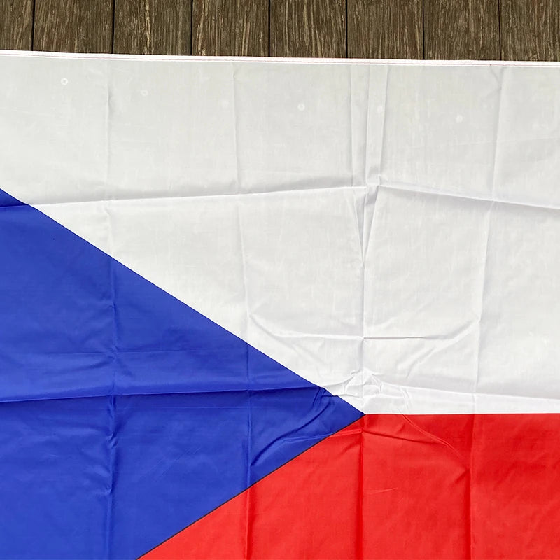 xvggdg    czech Flag 3ft x 5ft Hanging czech republic  Flag Polyester standard Flag Banner