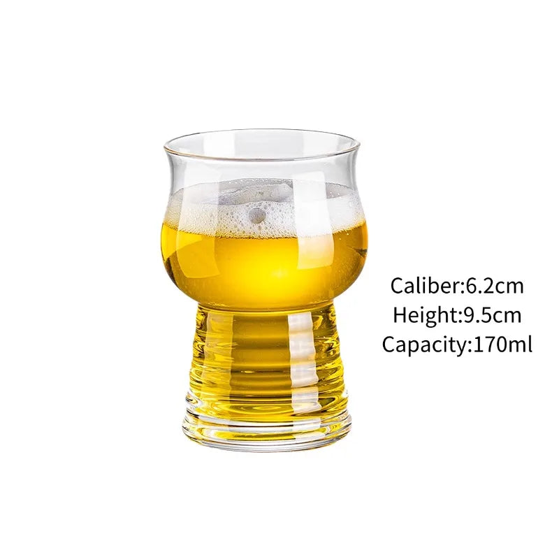 Craft Beer Cup Transparent Beer Mug Classical Draft Beer Cups Personality Cold Drink Cup Party Bar Accessory Pub Club Tools
