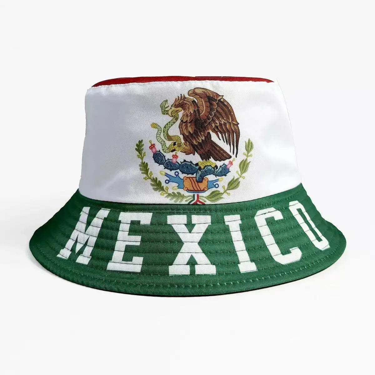 USA Canada Mexico Flag Printed Fisherman Hat Football Soccer Sports Fans Cheering Cap Sun Protection Bucket Fishing Hat