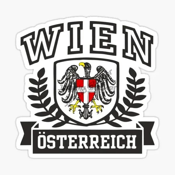 Austria Flag Map Emblem Creative PVC Stickers for Car Truck Bicycle Helmet Motorcycle Window Fridge Wall Decoration Accessories