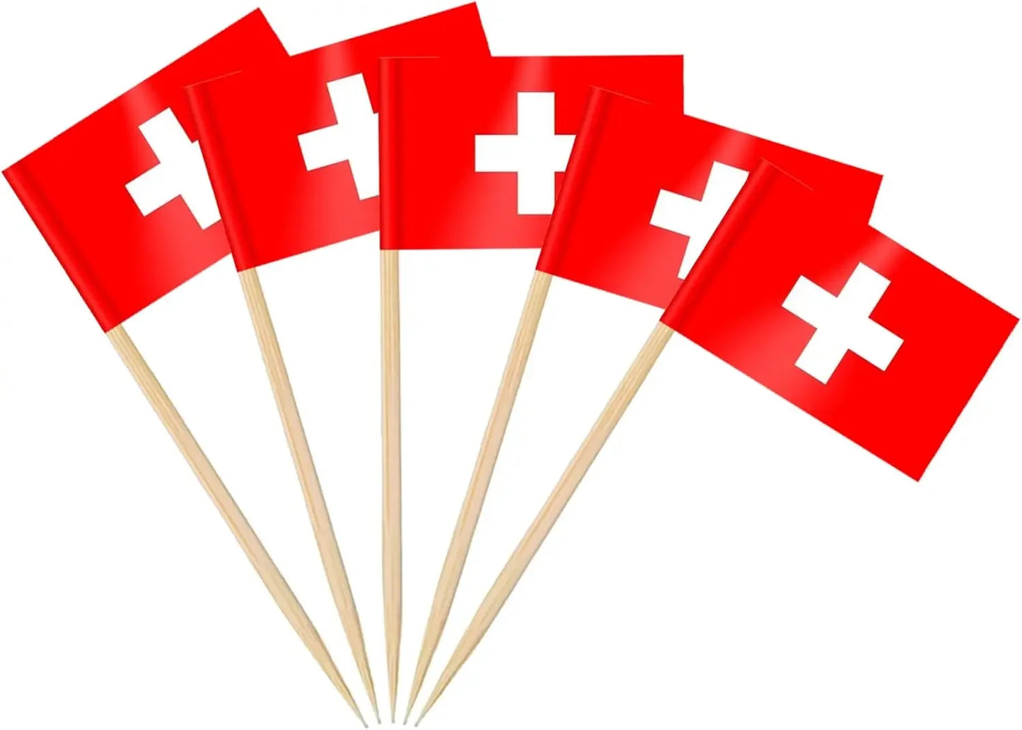 England Flag Toothpick,100 Pcs England Cupcake Toppers, Small England Stick Flags Double-sided for Football Party Decorations