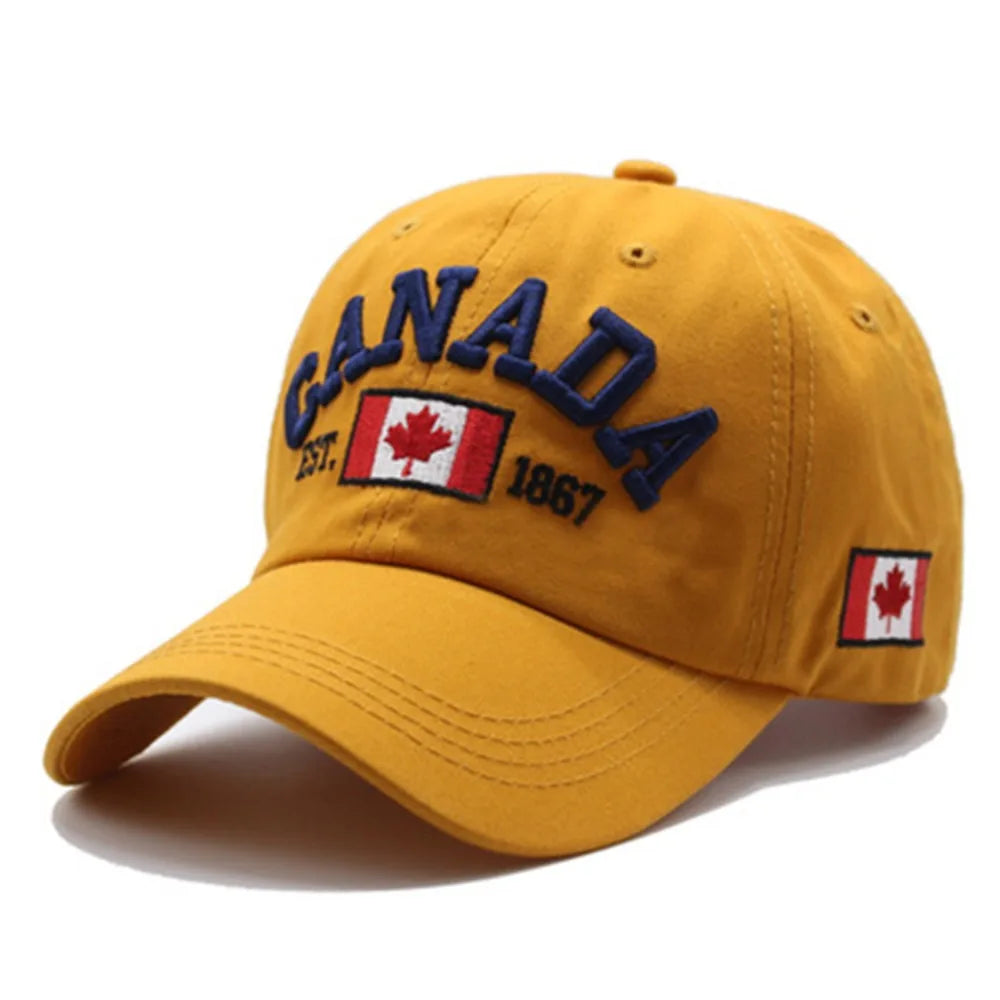 Fashion I Love Canada Baseball Cap Flag Printed Embroidery Hip Hop Caps Cotton Casual Hats