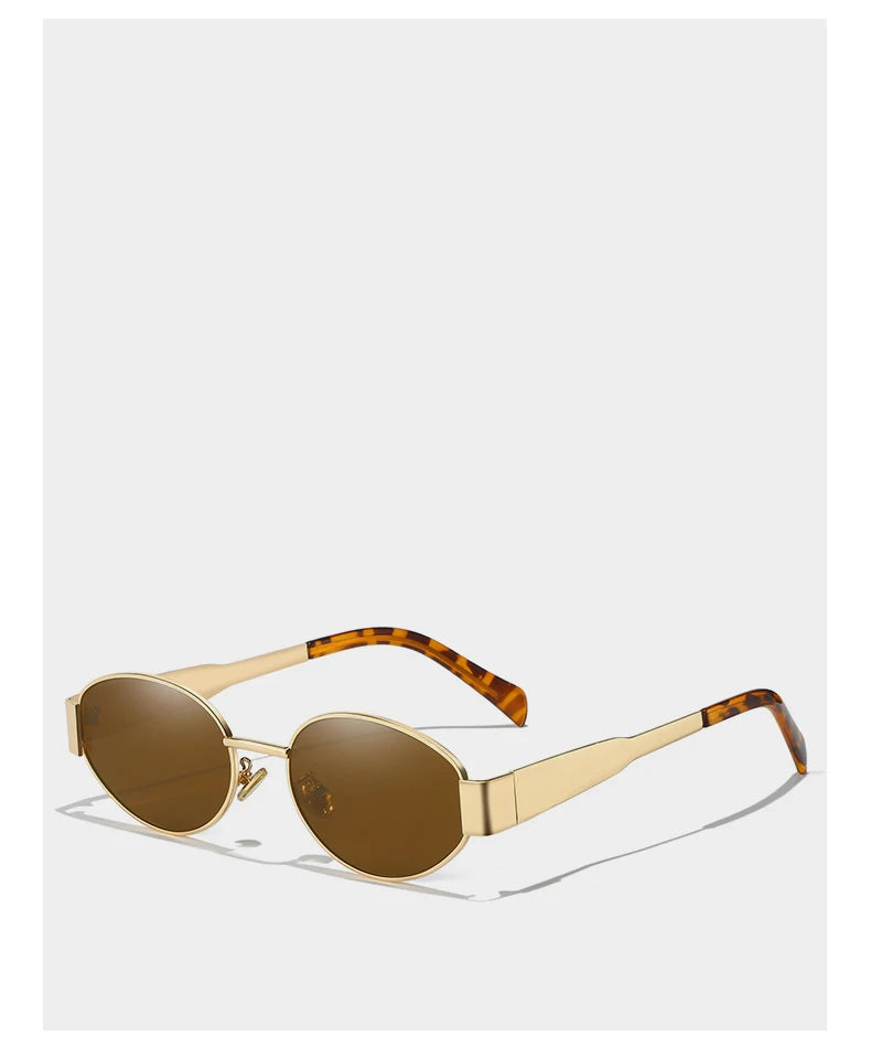 New Sunglasses For Women And Men Sun Glasses Alloy Oval Eyewear