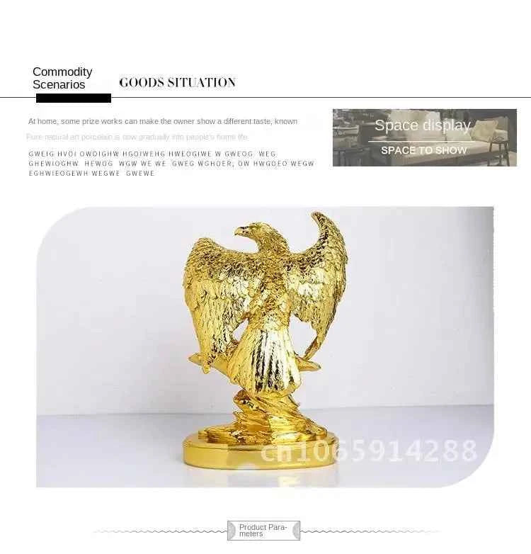 New Decoration Living Room European Style Creative Open Home Modern Sculpture Resin Angel Art Accessories Statue Art Eagle Home