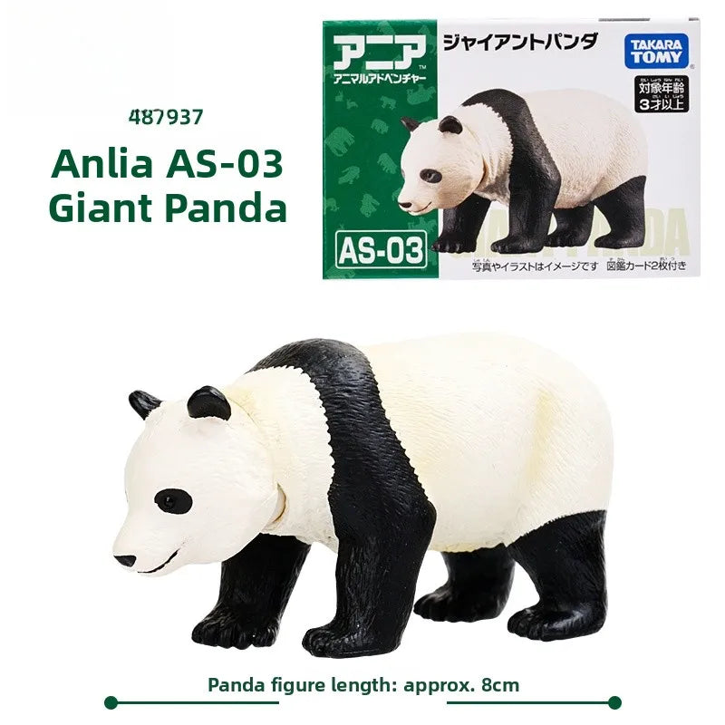 Wildlife Miniature Toys Realistic Tiger Elephant Lion Panda Chimpanzee Simulation Dolls for Children Educational Play Equipment