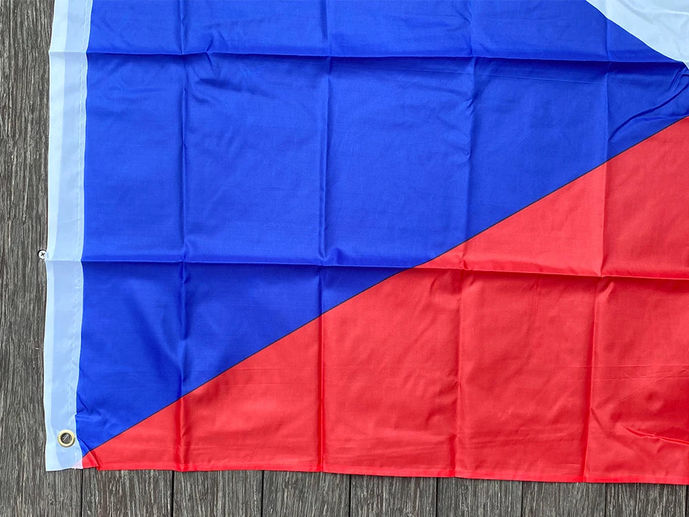 xvggdg    czech Flag 3ft x 5ft Hanging czech republic  Flag Polyester standard Flag Banner