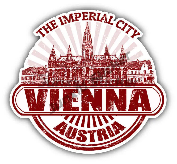 Coat of Arms Austria Car Stickers Austria Shield Emblem Decal Grza Vienna Heart Travel Stamp Cover Scratches Decor Accessories