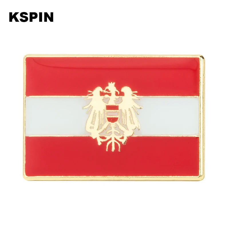 Austria Flag Badge Brooch Natinal Lapel Pins Flag Lapel Pins Country Flag Badge