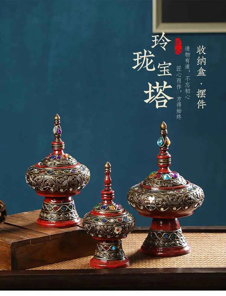 Home decoration, living room, TV cabinet, entrance, light luxury handicrafts, exotic ornaments