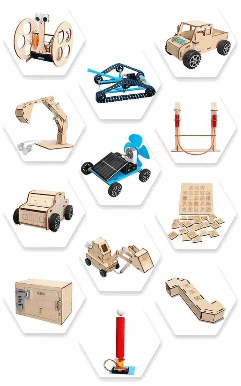 Kid DIY Science Toys Scientific Experiment Kit Educational Children Stem Toys Student Handmade Assembly Craft Technology Project