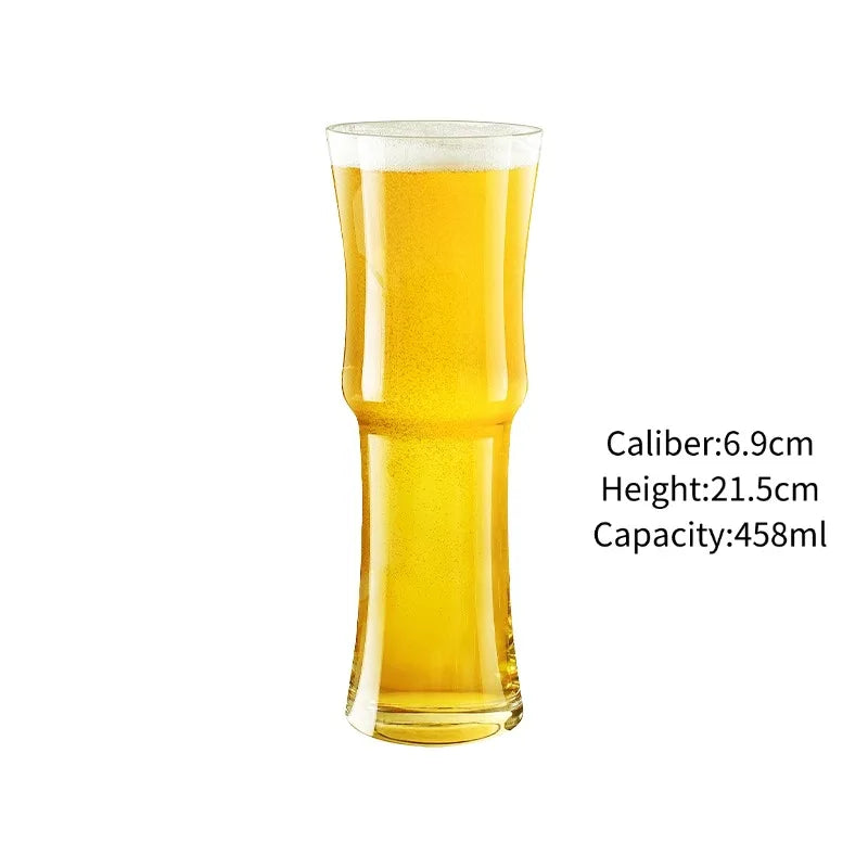 Craft Beer Cup Transparent Beer Mug Classical Draft Beer Cups Personality Cold Drink Cup Party Bar Accessory Pub Club Tools