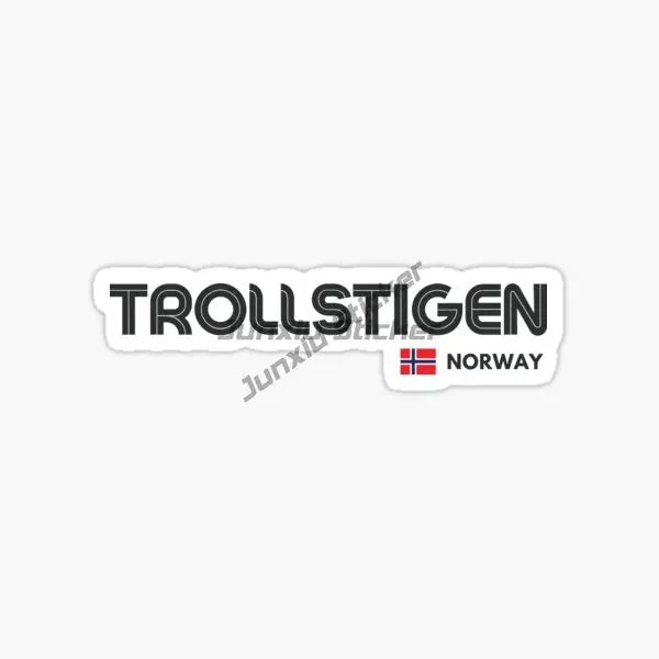 NORWAY National Flag and Emblem Car Stickers Car Laptop Trolley Case Helmet Decor Car Vinyl Bumper Waterproof Decal