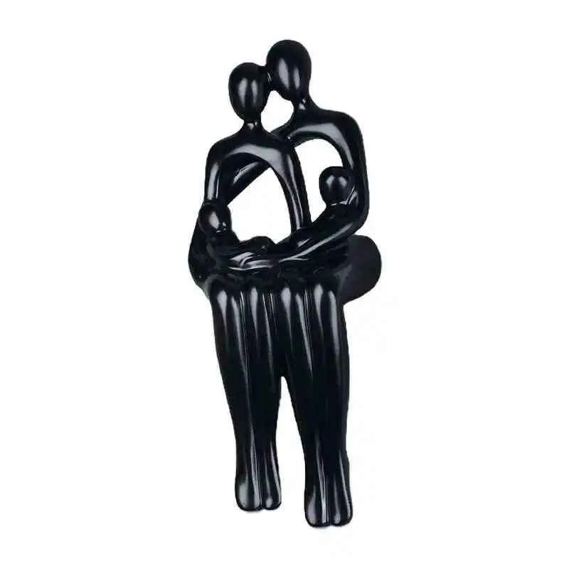 Creative and interesting living room entrance desktop ornaments for a family of four modern abstract character shape decorations