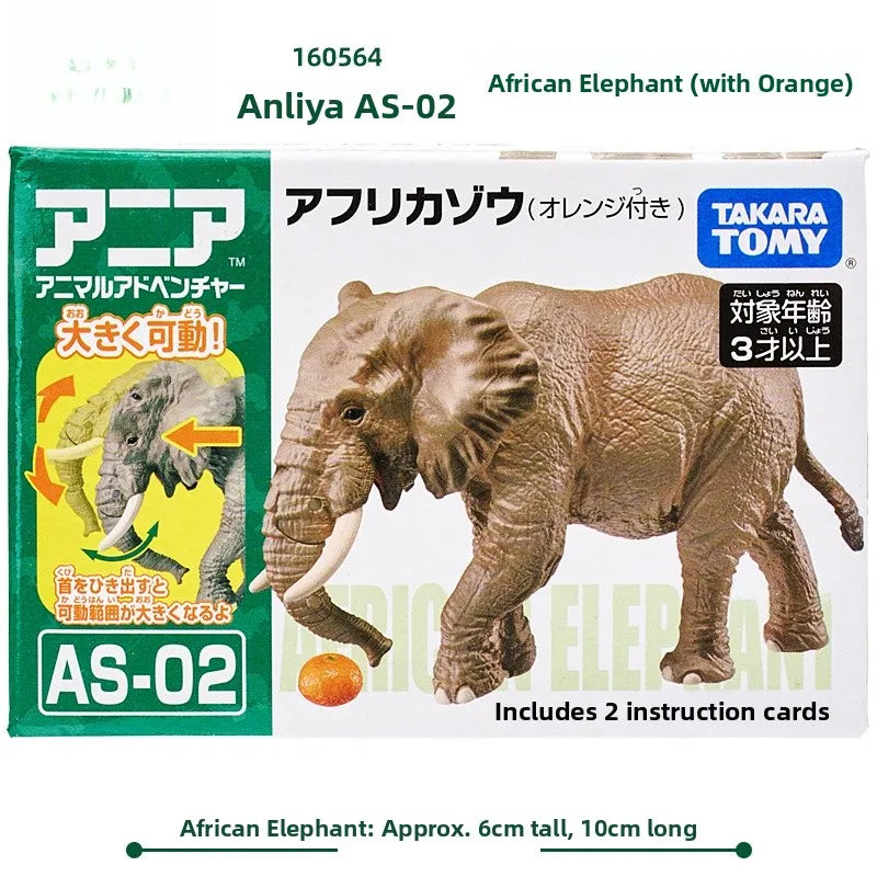 Wildlife Miniature Toys Realistic Tiger Elephant Lion Panda Chimpanzee Simulation Dolls for Children Educational Play Equipment