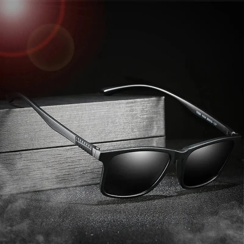 Luxury Men Sunglasses Fashion Vintage Square Ultra Light Frame Driving Fishing Sun Glasses For Man Eyewear