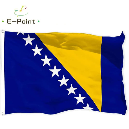 Bosnia and Herzegovina National Country Flag 2ft*3ft (60*90cm) 3ft*5ft (90*150cm) Size Christmas Decorations for Home Banner