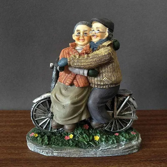 Old Man Old Lady Home Decorations Love Gift Ornament Grandpa And Grandma Grow Old Together Room Decoration Vintage Home Decor