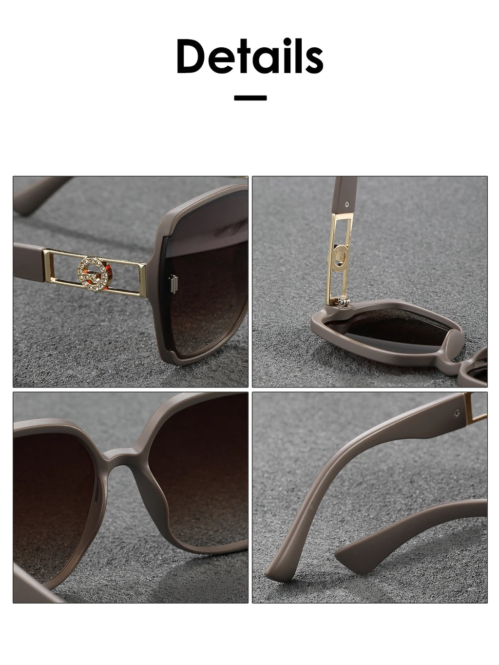 5 New sunglasses for women: UV-resistant sunglasses for women, high-end look, versatile for large faces, slimming glasses, high-