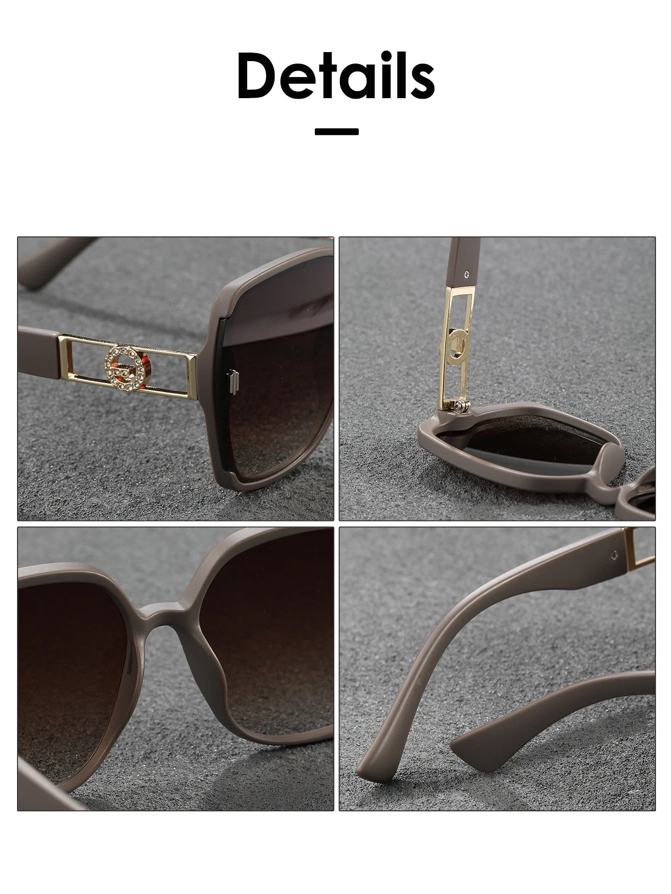 5 New sunglasses for women: UV-resistant sunglasses for women, high-end look, versatile for large faces, slimming glasses, high-