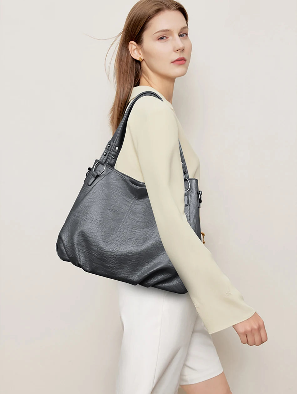 Fashionable Simple Tote Bag High Quality  Large Capacity Women's Shoulder Bags
