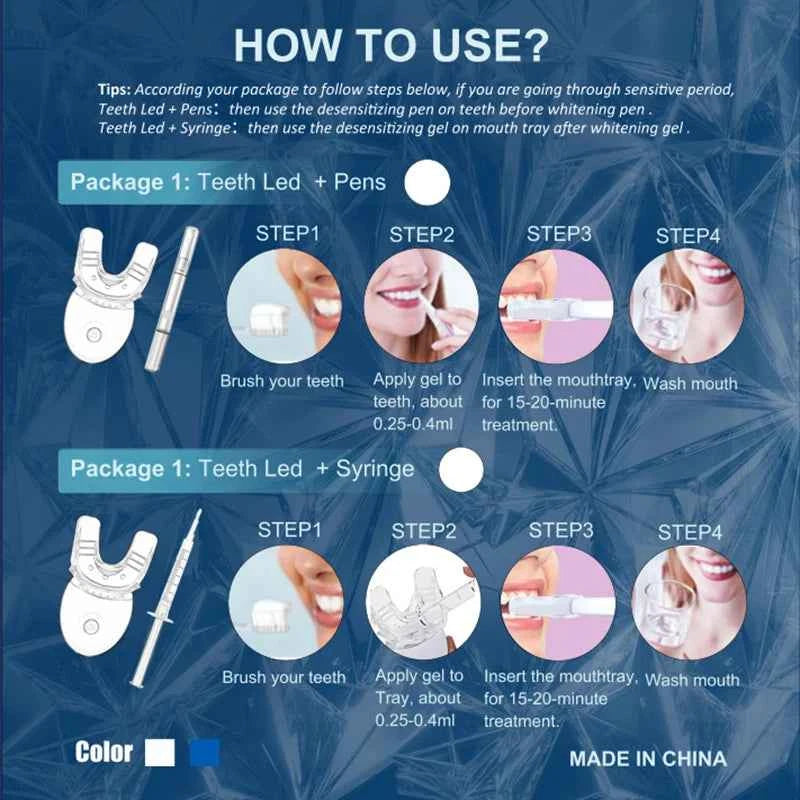 Teeth Light LED Blue Light Whitening Kit Teeth beauty Machine Utilizes Cold Light Technology Personal Dentals Treatments ﻿