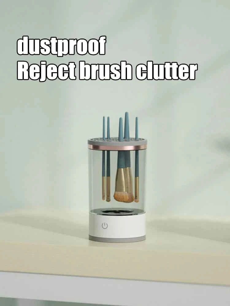 Makeup Brush Cleaner Is An Automatic Rotating Brush Cleaner For Deep Cleaning One Click Operation Is Suitable For All Makeup