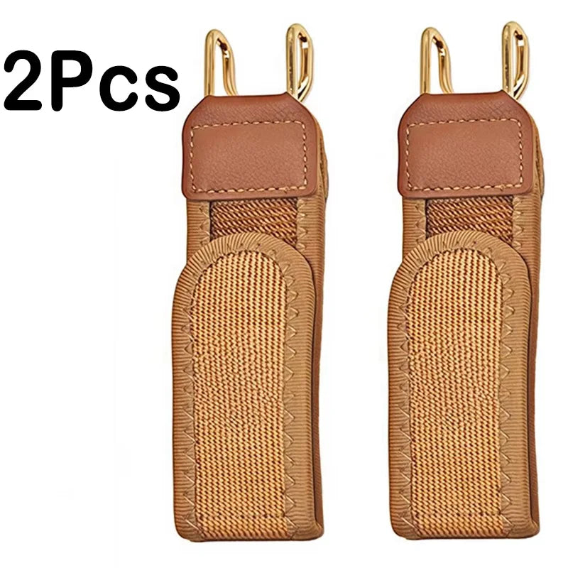 Buckleless Elastic Belt Hook Adjustable Metal Hook Men Women Unisex Buckle-Free Invisible Waist Belt Closure Outdoor Work EDC