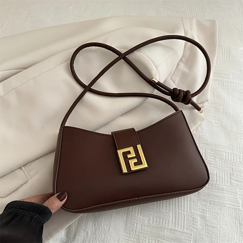 Women's Handbag Shoulder Bag with Adjustable Strap & Buckle Closure, Casual Tote Purse for Women Dating, Shopping, Everyday Use