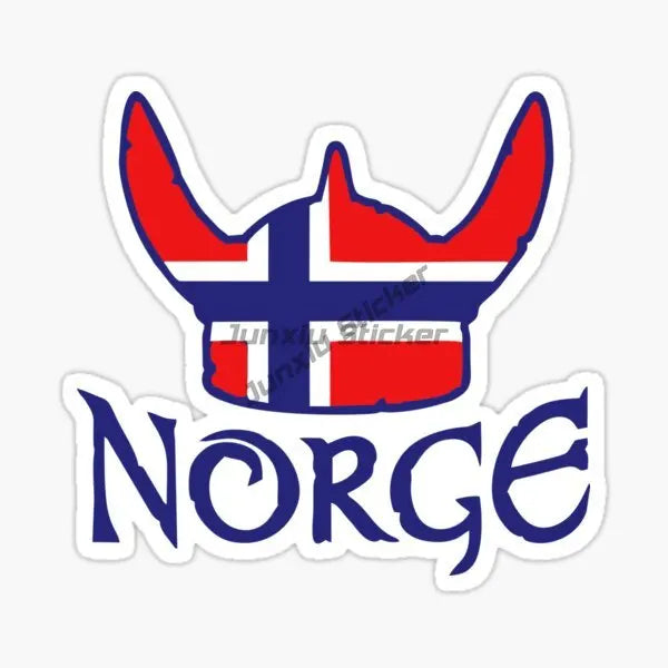 NORWAY National Flag and Emblem Car Stickers Car Laptop Trolley Case Helmet Decor Car Vinyl Bumper Waterproof Decal