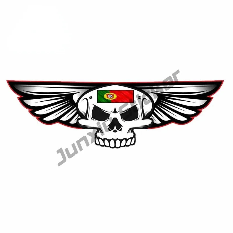 Love Portugal Flag Decal Sticker Portuguese Football Patriotic Stickers Home Pride Travel Car Truck Van Bumper Window Car Decal