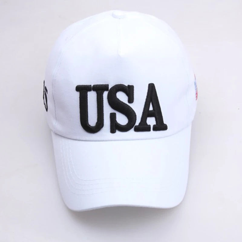 USA flag embroidered baseball caps, men's and women's outdoor sports event casual baseball caps, casual and fashionable
