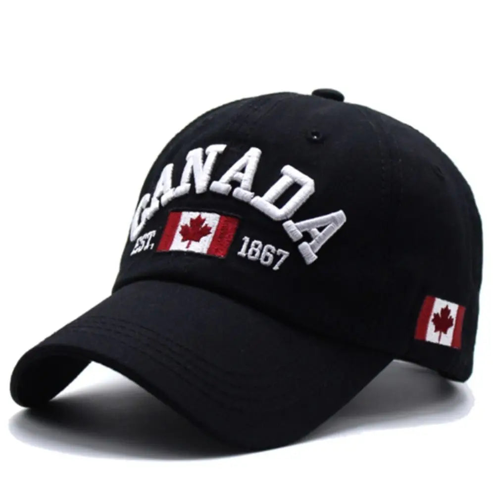 Fashion I Love Canada Baseball Cap Flag Printed Embroidery Hip Hop Caps Cotton Casual Hats