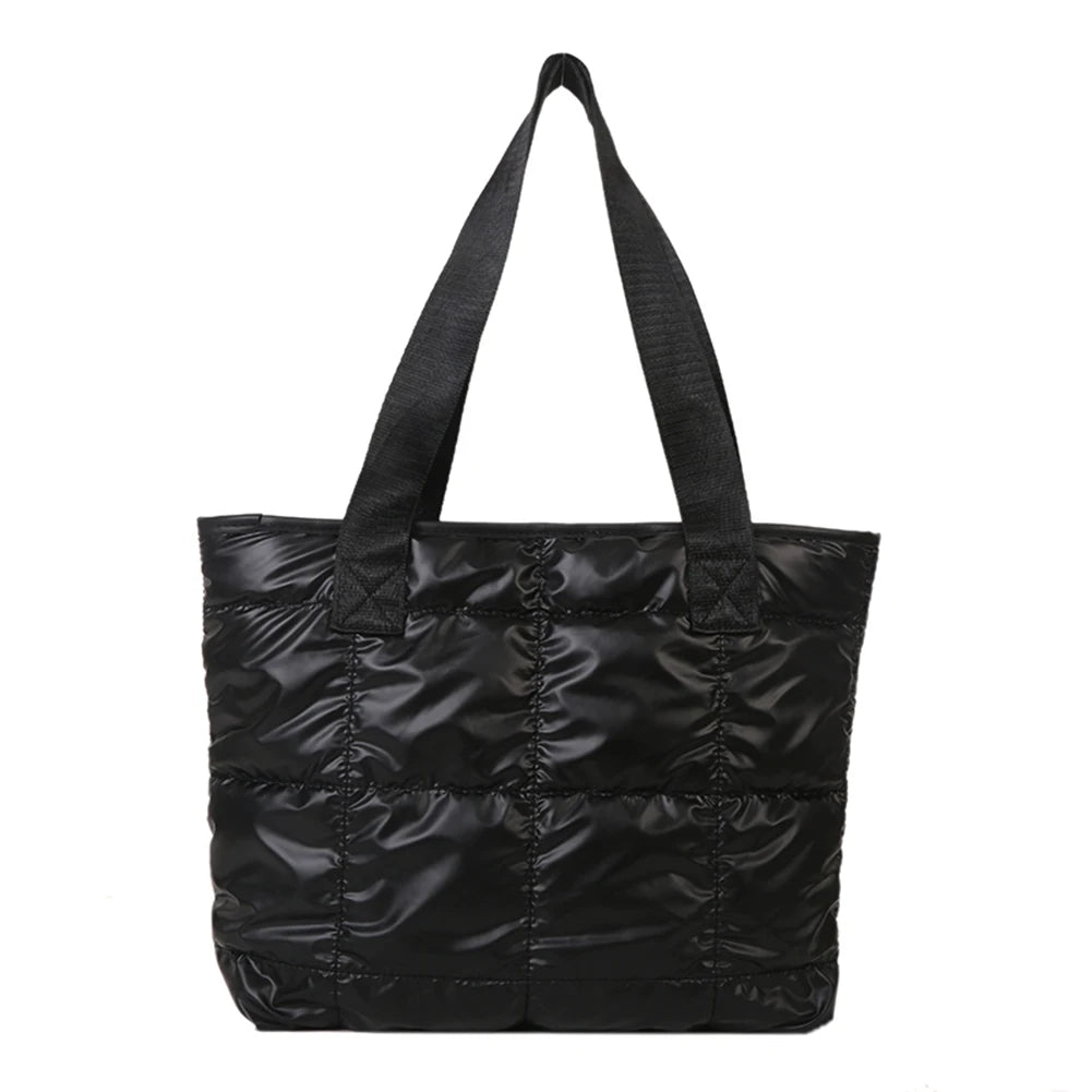 Tote Large Capacity Cotton Padded Top-Rhombus Purses Handbags