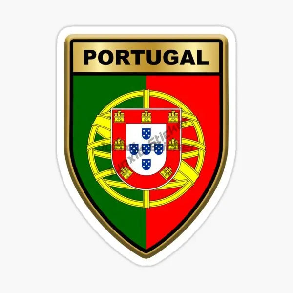 Portugal Flag Map National Emblem Creative PVC Sticker for Decorate Car Motorcycle Bicycle Helmet Window Wall Decal Accessories