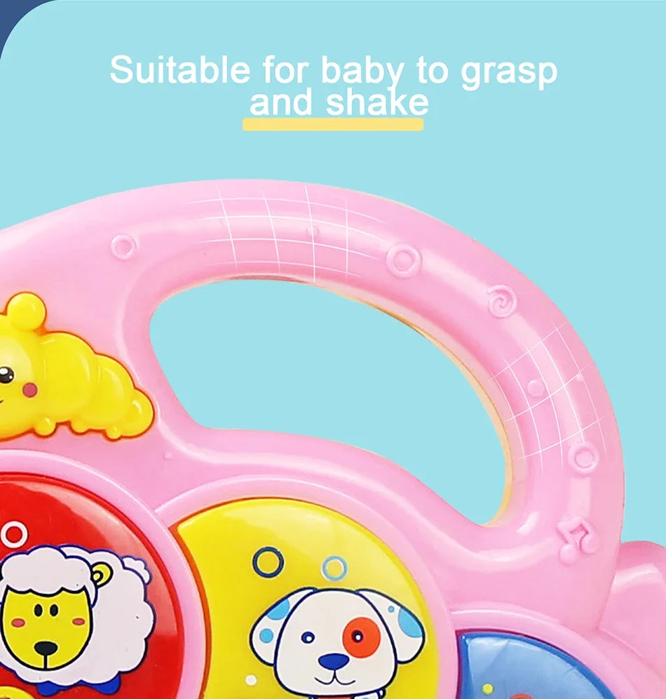 Baby Musical Toy with Animal Sound Kids Piano Keyboard Electric Flashing Music Instrument Early Educational Toys for Children